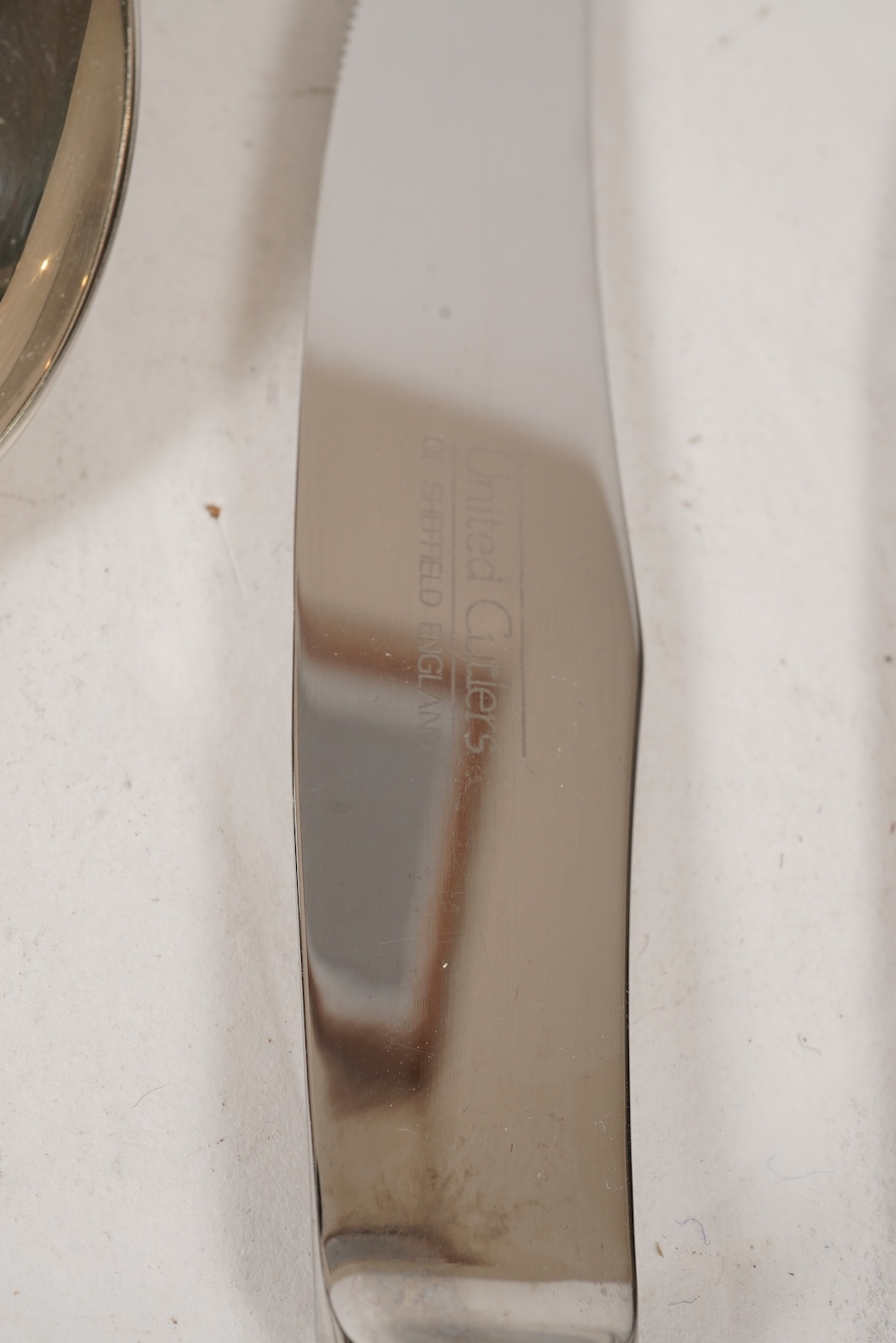 An Elizabeth II matched canteen of silver Grecian pattern cutlery for eight